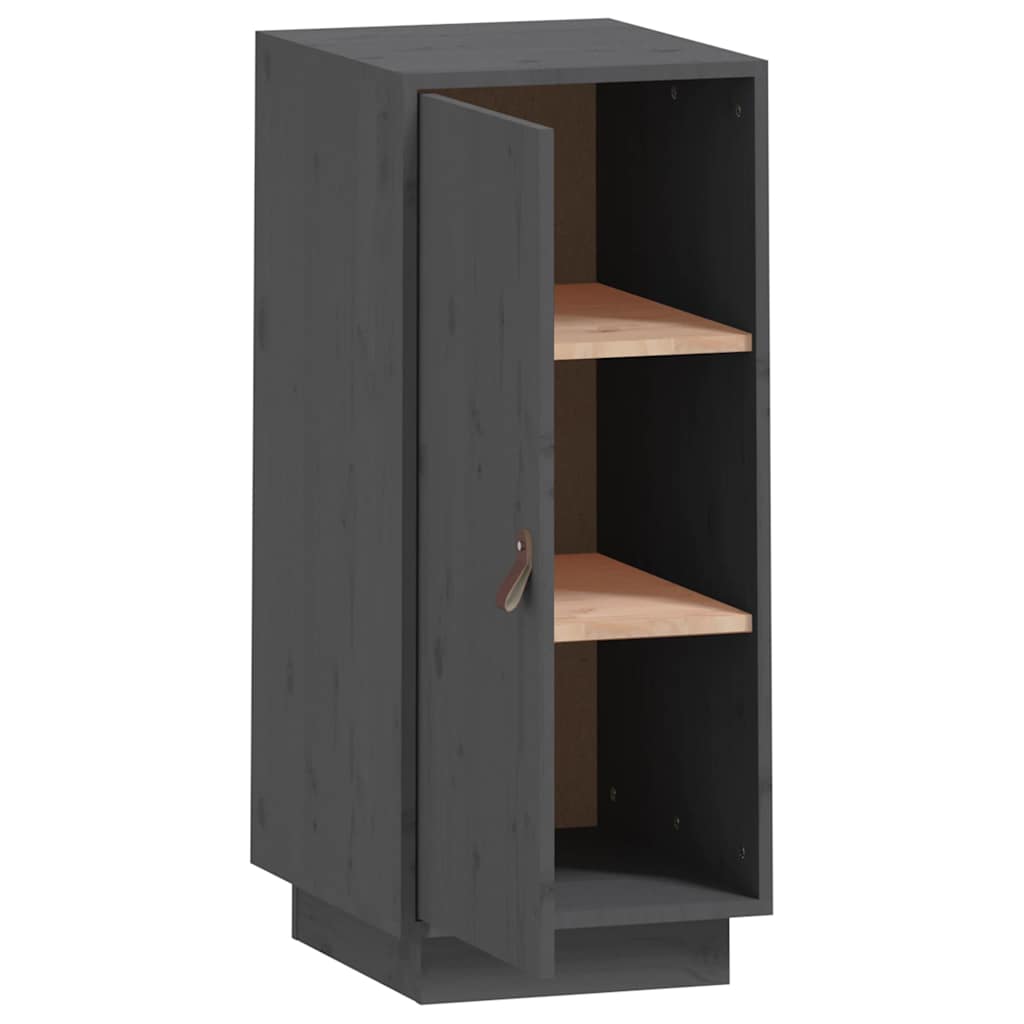 Skänk Grå 34x40x75 cm massiv furu