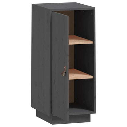 Skänk Grå 34x40x75 cm massiv furu