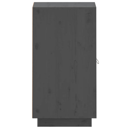 Skänk Grå 34x40x75 cm massiv furu