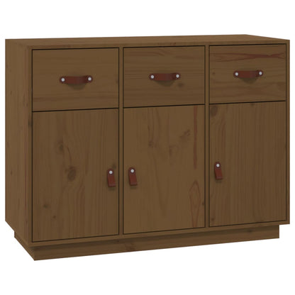 Skänk Brun Honungbrun 100x40x75 cm massiv furu