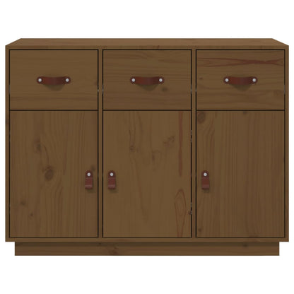 Skänk Brun Honungbrun 100x40x75 cm massiv furu