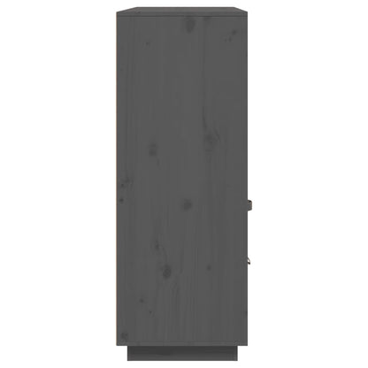 Skåp Grå 100x40x108,5 cm massiv furu