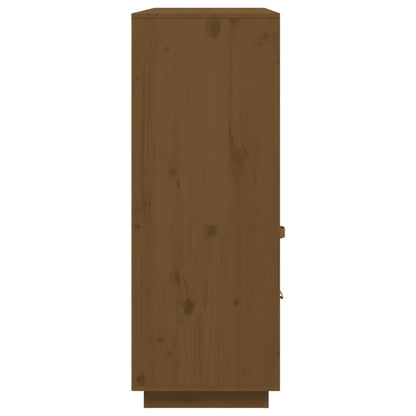 Vitrinskåp Honungsbrun 100x40x108,5 cm massiv furu