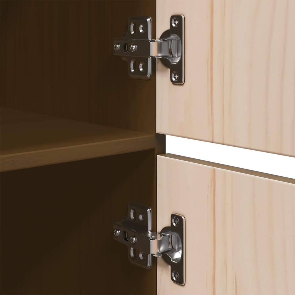 Skåp Brun Honungsbrun 34x40x108,5 cm massiv furu