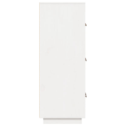 Vitrinskåp vit 34x40x108,5 cm massiv furu