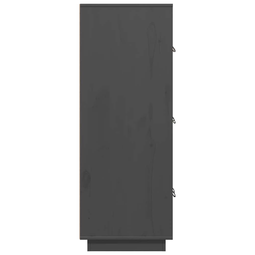 Skåp Grå 67x40x108,5 cm massiv furu