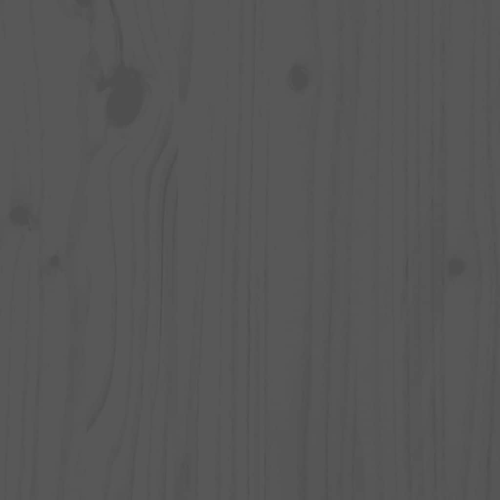 Skåp Grå 67x40x108,5 cm massiv furu