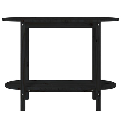 Avlastningsbord Konsollbord Svart 110x40x80 cm massiv furu