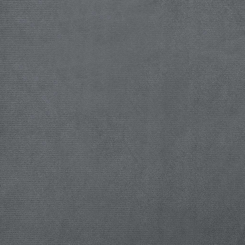 Hundbädd mörkgrå 90x53x30 cm sammet
