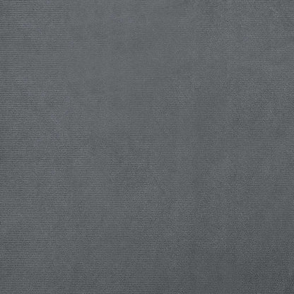 Hundbädd mörkgrå 90x53x30 cm sammet