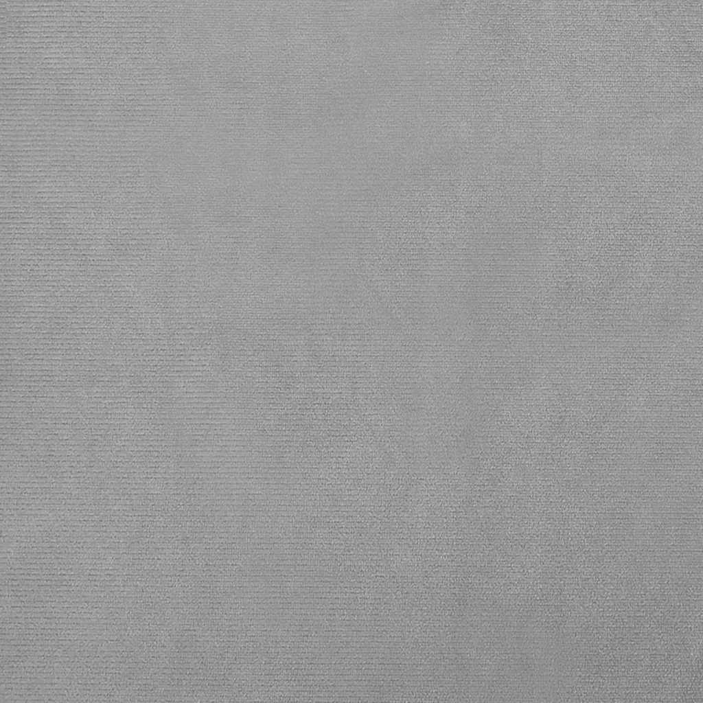 Hundbädd ljusgrå 70x45x30 cm sammet