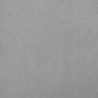 Hundbädd ljusgrå 70x45x30 cm sammet