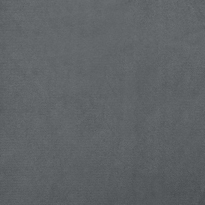 Hundbädd mörkgrå 70x45x30 cm sammet