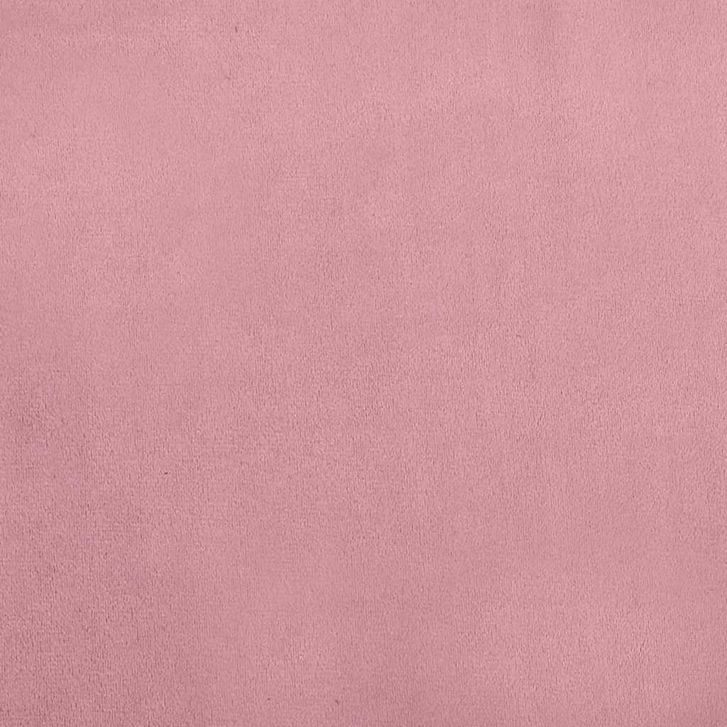 Hundbädd rosa 70x45x30 cm sammet
