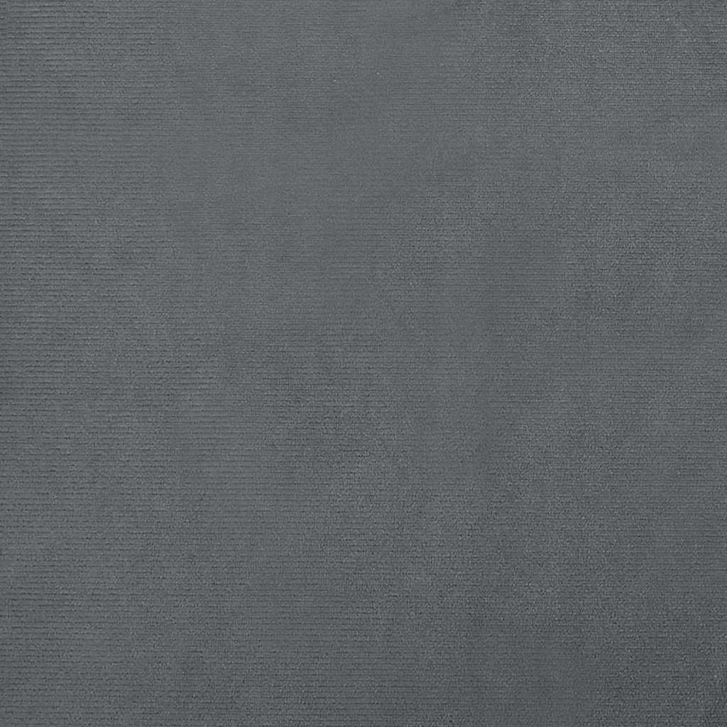 Hundbädd mörkgrå 80x45x30 cm sammet