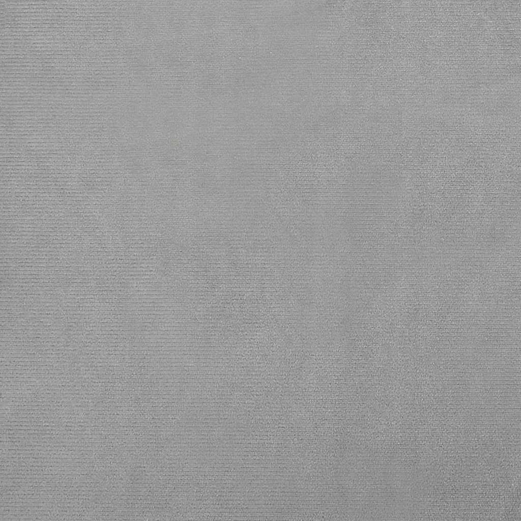 Hundbädd ljusgrå 100x54x33 cm sammet