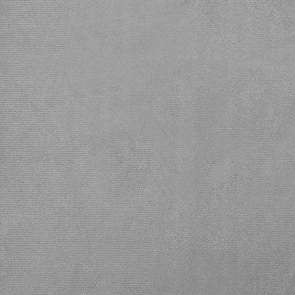 Hundbädd ljusgrå 100x54x33 cm sammet