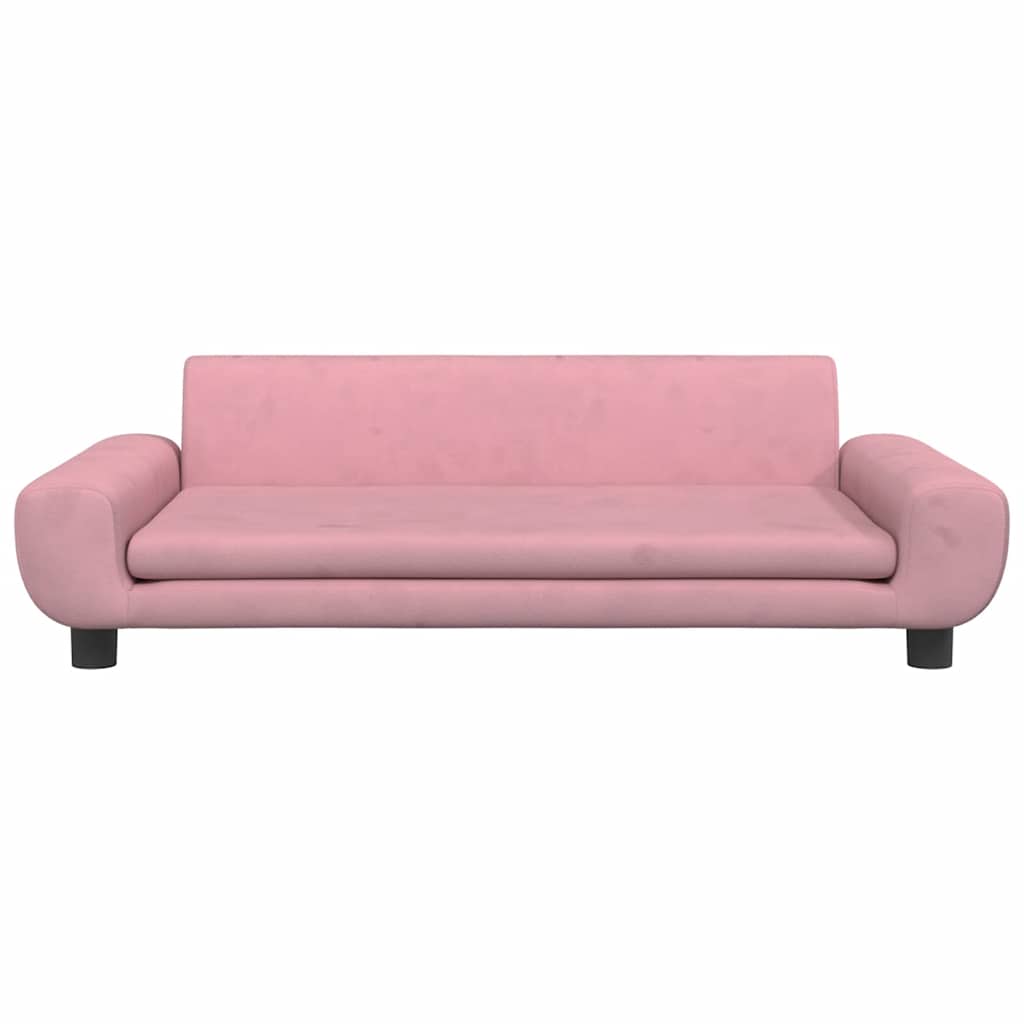 Hundbädd rosa 100x54x33 cm sammet