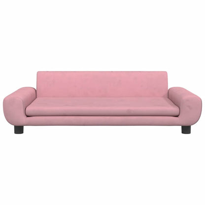 Hundbädd rosa 100x54x33 cm sammet