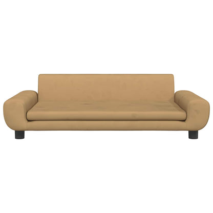 Hundbädd brun 100x54x33 cm sammet