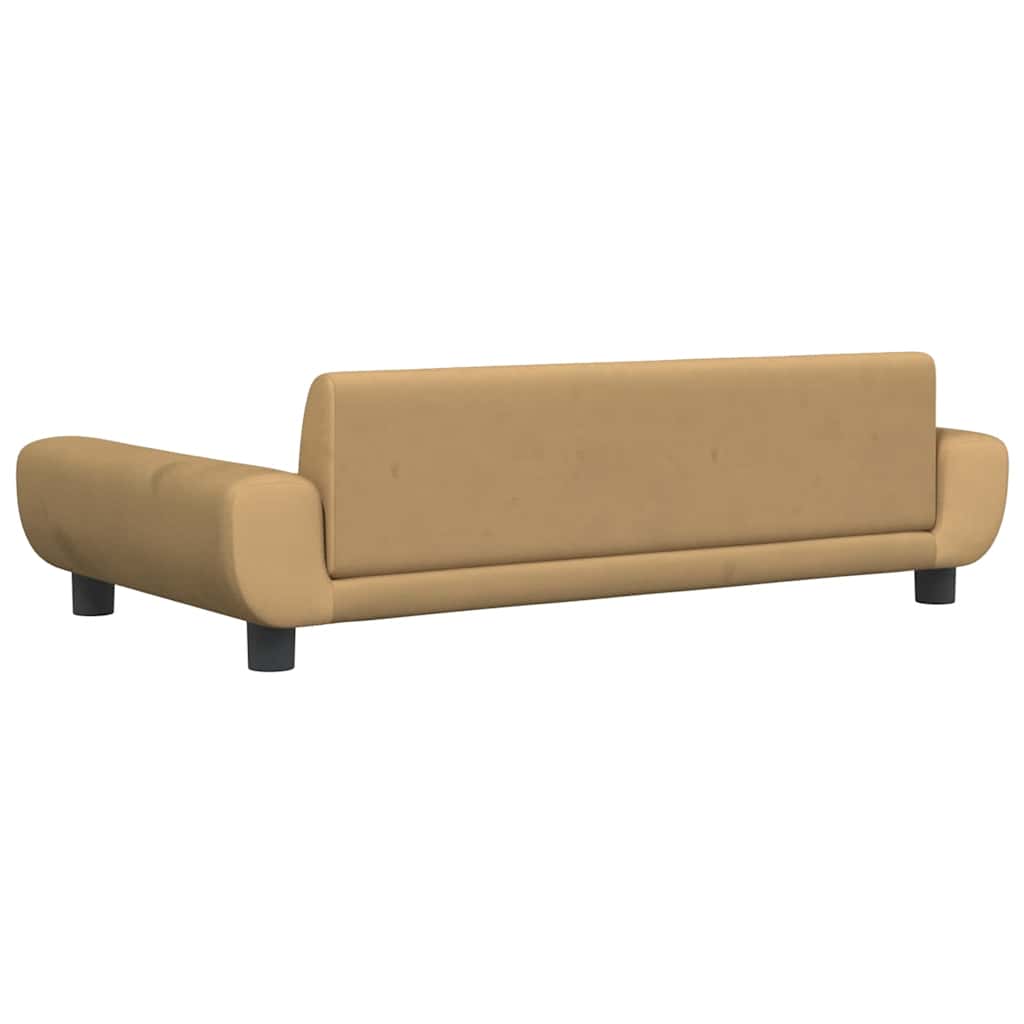 Hundbädd brun 100x54x33 cm sammet