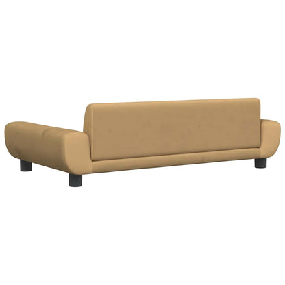 Hundbädd brun 100x54x33 cm sammet