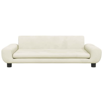 Hundbädd gräddvit 100x54x33 cm sammet