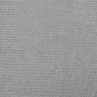 Hundbädd ljusgrå 70x45x33 cm sammet