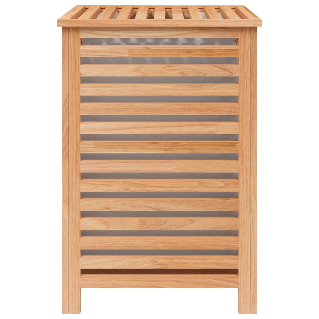 Tvättkorg 45x45x65 cm massivt valnötsträ