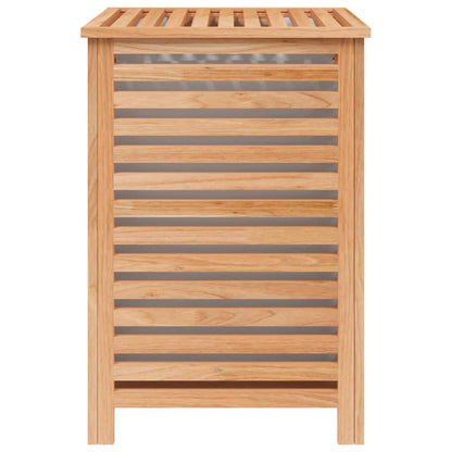 Tvättkorg 45x45x65 cm massivt valnötsträ