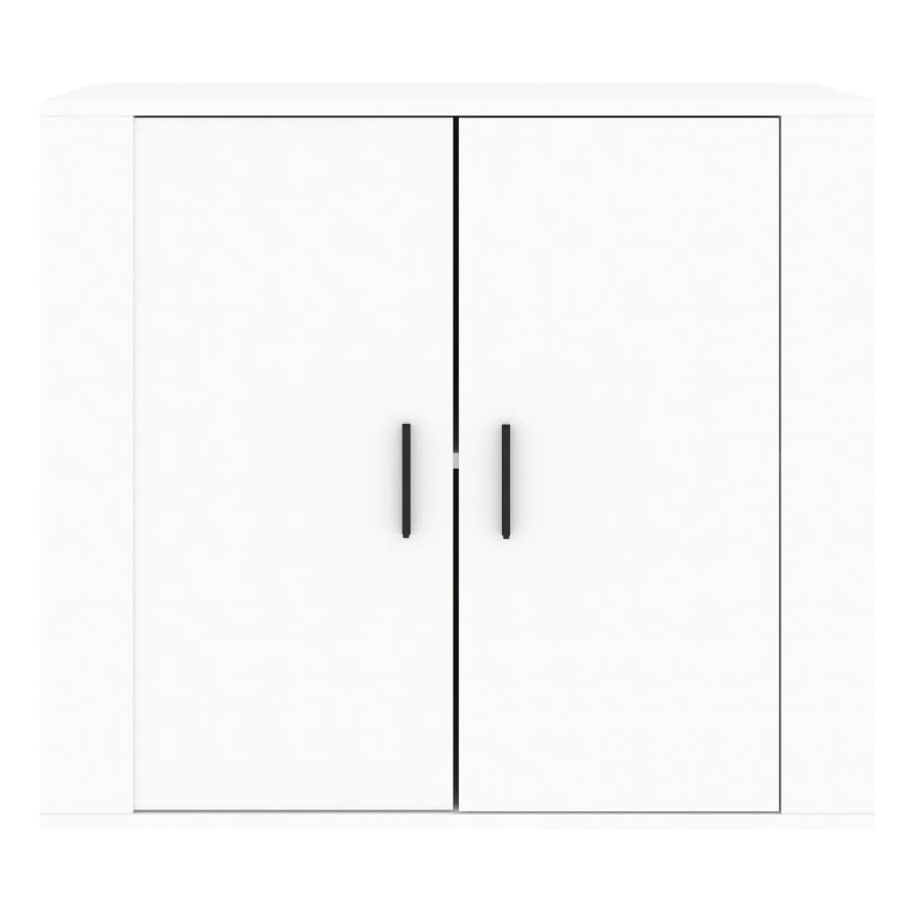 Skänk vit 80x33x70 cm konstruerat trä