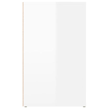 Sängbord Nattduksbord Högglans Vit 50x36x60 cm