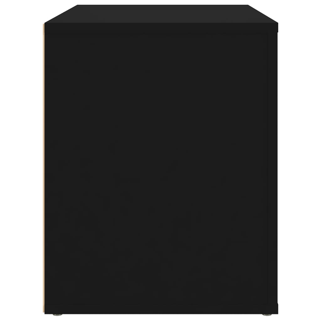 Sängbord Nattduksbord Svart 60x36x45 cm