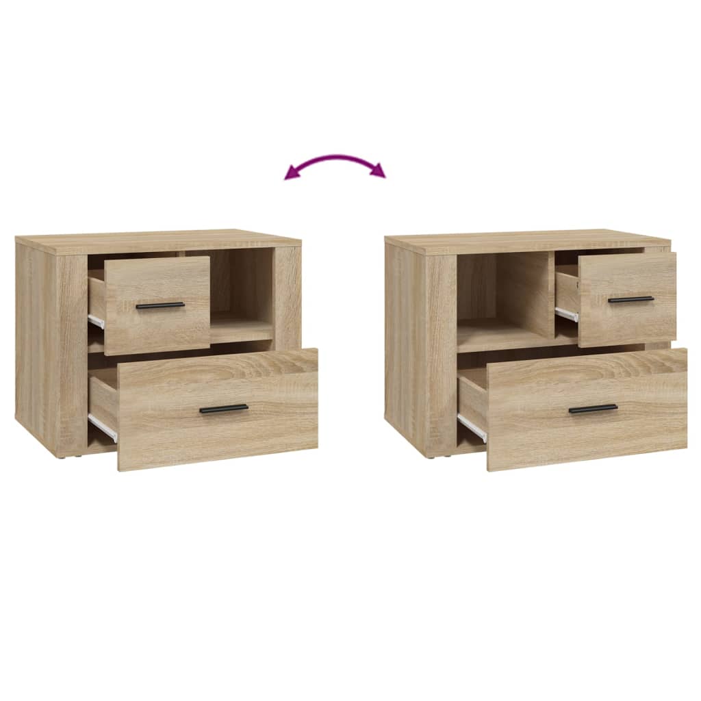 Sängbord Nattduksbord Sonoma Ek 60x36x45 cm