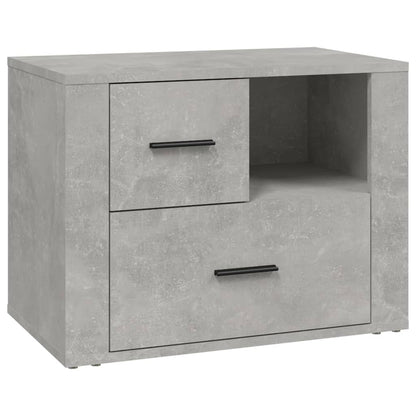 Sängbord Nattduksbord Betonggrå 60x36x45 cm