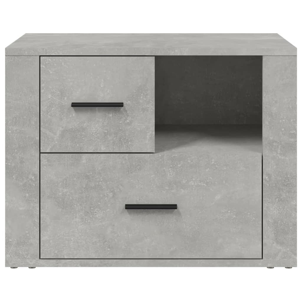 Sängbord Nattduksbord Betonggrå 60x36x45 cm
