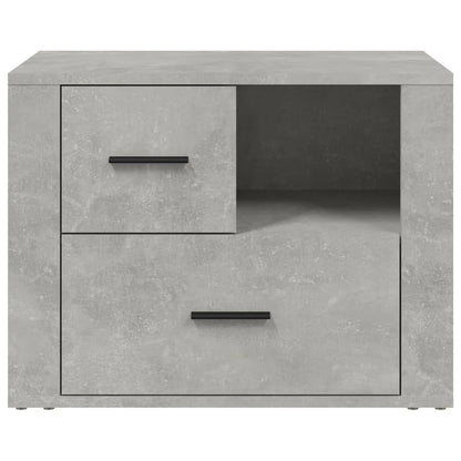 Sängbord Nattduksbord Betonggrå 60x36x45 cm