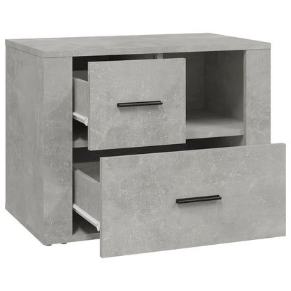 Sängbord Nattduksbord Betonggrå 60x36x45 cm