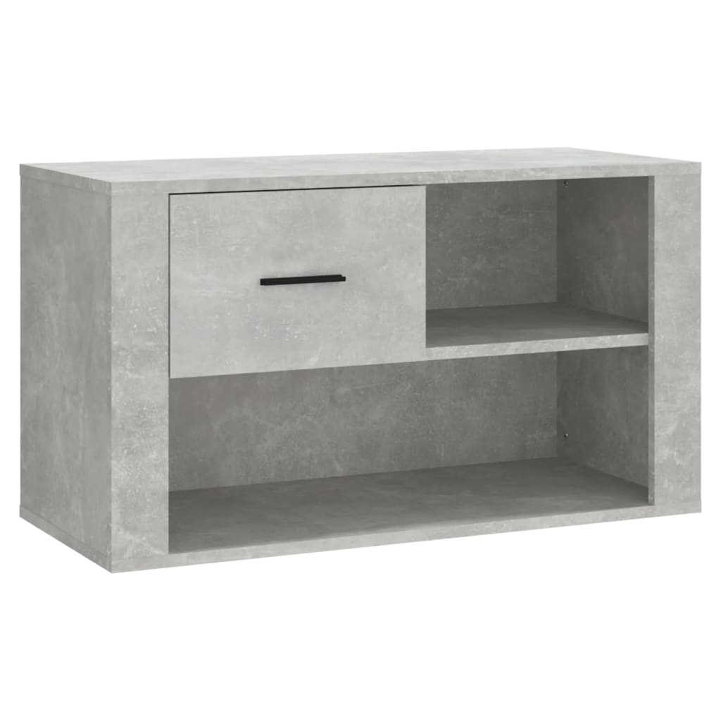 Skoställ Betonggrå Skoskåp 80x35x45 cm