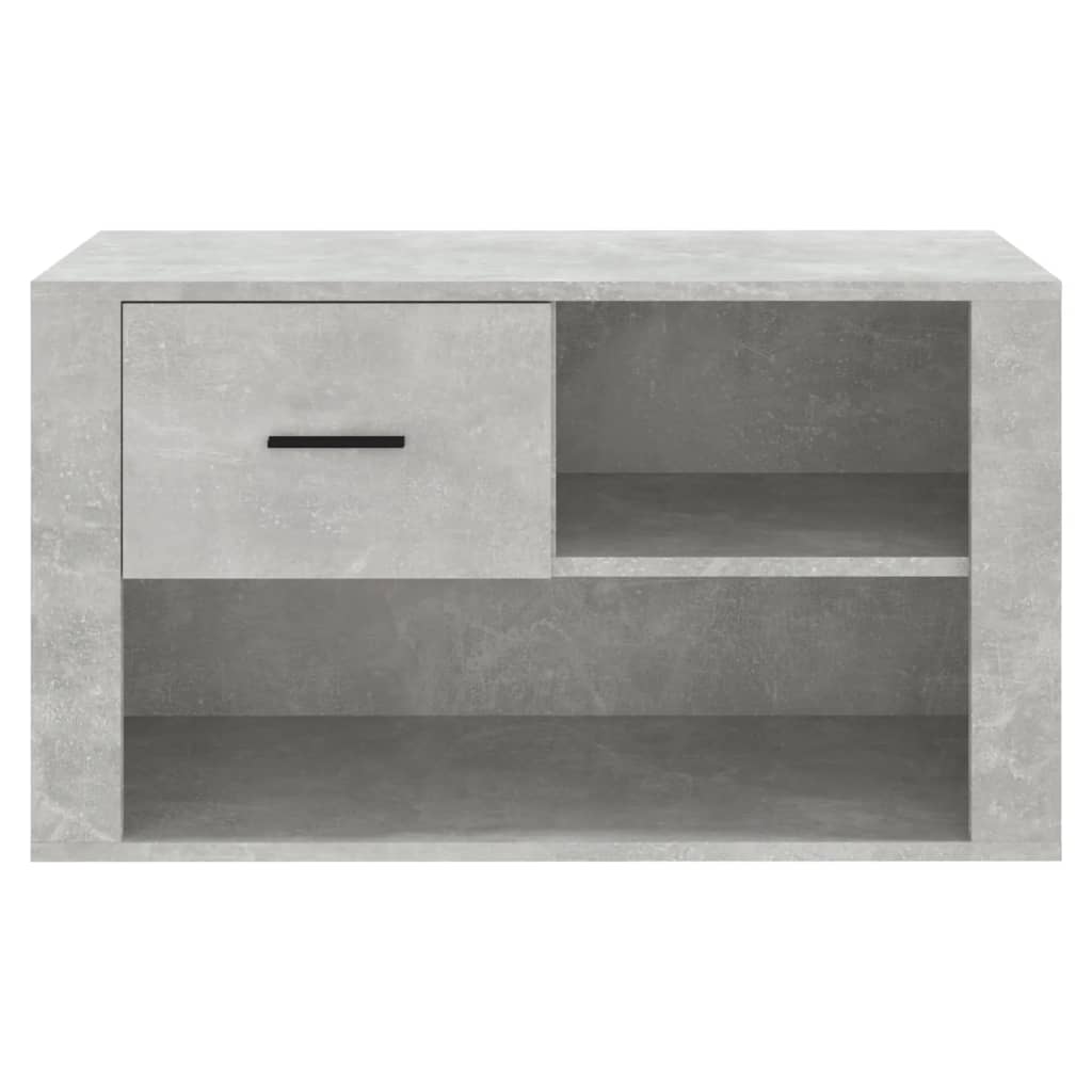 Skoställ Betonggrå Skoskåp 80x35x45 cm