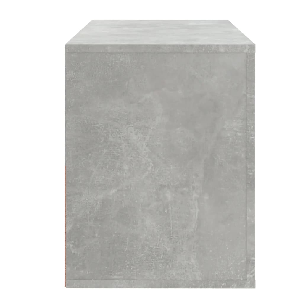 Skoställ Betonggrå Skoskåp 80x35x45 cm