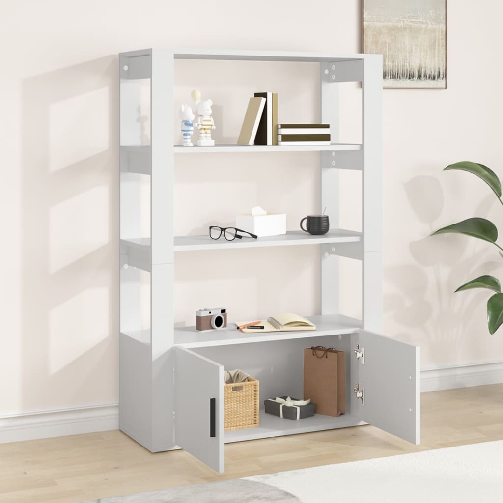 Bokhylla Vit 80x30x119,5 cm