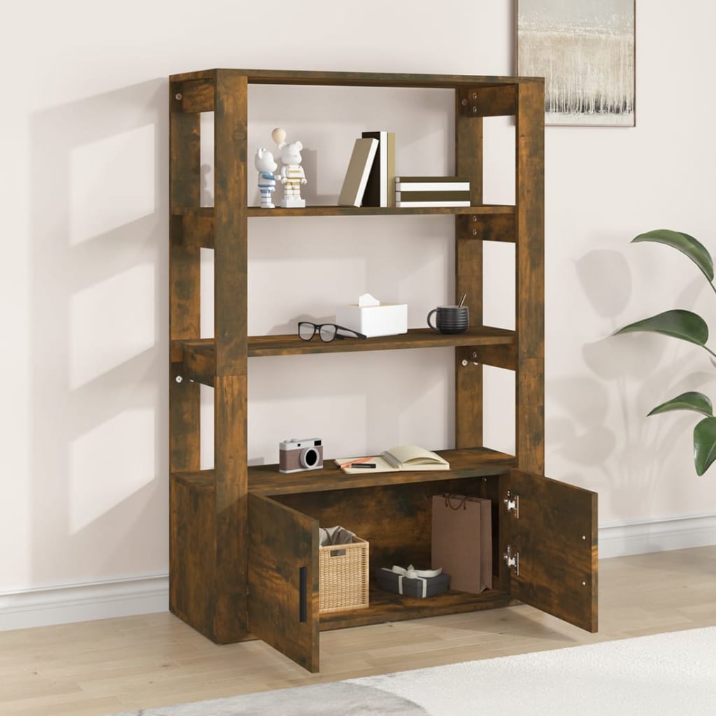 Skänk Rökfärgad Ek 80x30x119,5 cm