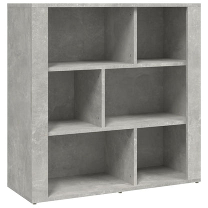 Bokhylla Betonggrå 80x30x80 cm