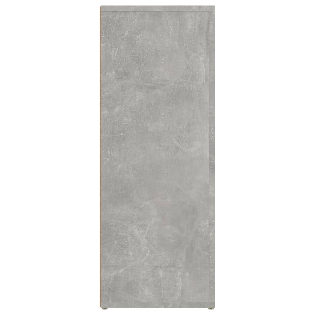 Bokhylla Betonggrå 80x30x80 cm