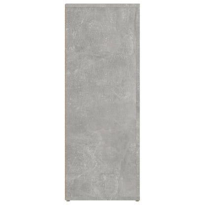 Bokhylla Betonggrå 80x30x80 cm