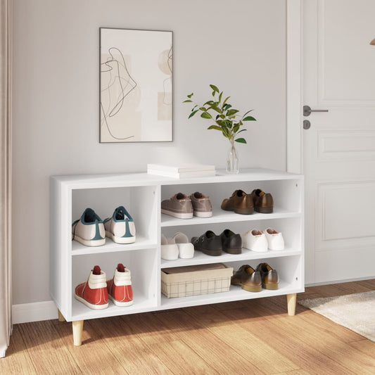 Skoställ Vit Skoskåp 102x36x60 cm