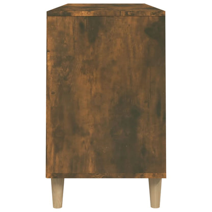 Skoställ Rökfärgad Ek 102x36x60 cm