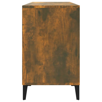 Skoställ Rökfärgad Ek 102x36x60 cm