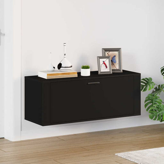 Skoställ Svart 100x35x38 cm